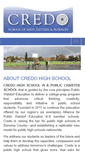 Mobile Screenshot of credohigh.org